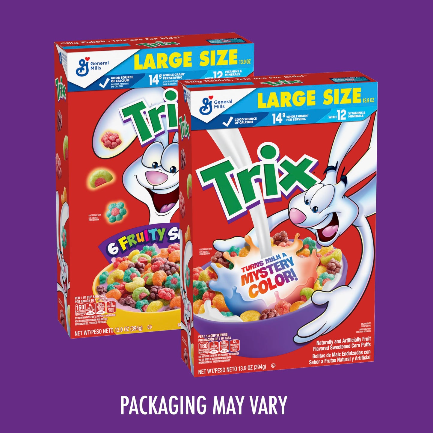 Trix, Cereal, Fruit Flavored Corn Puffs, 13.9 Oz
