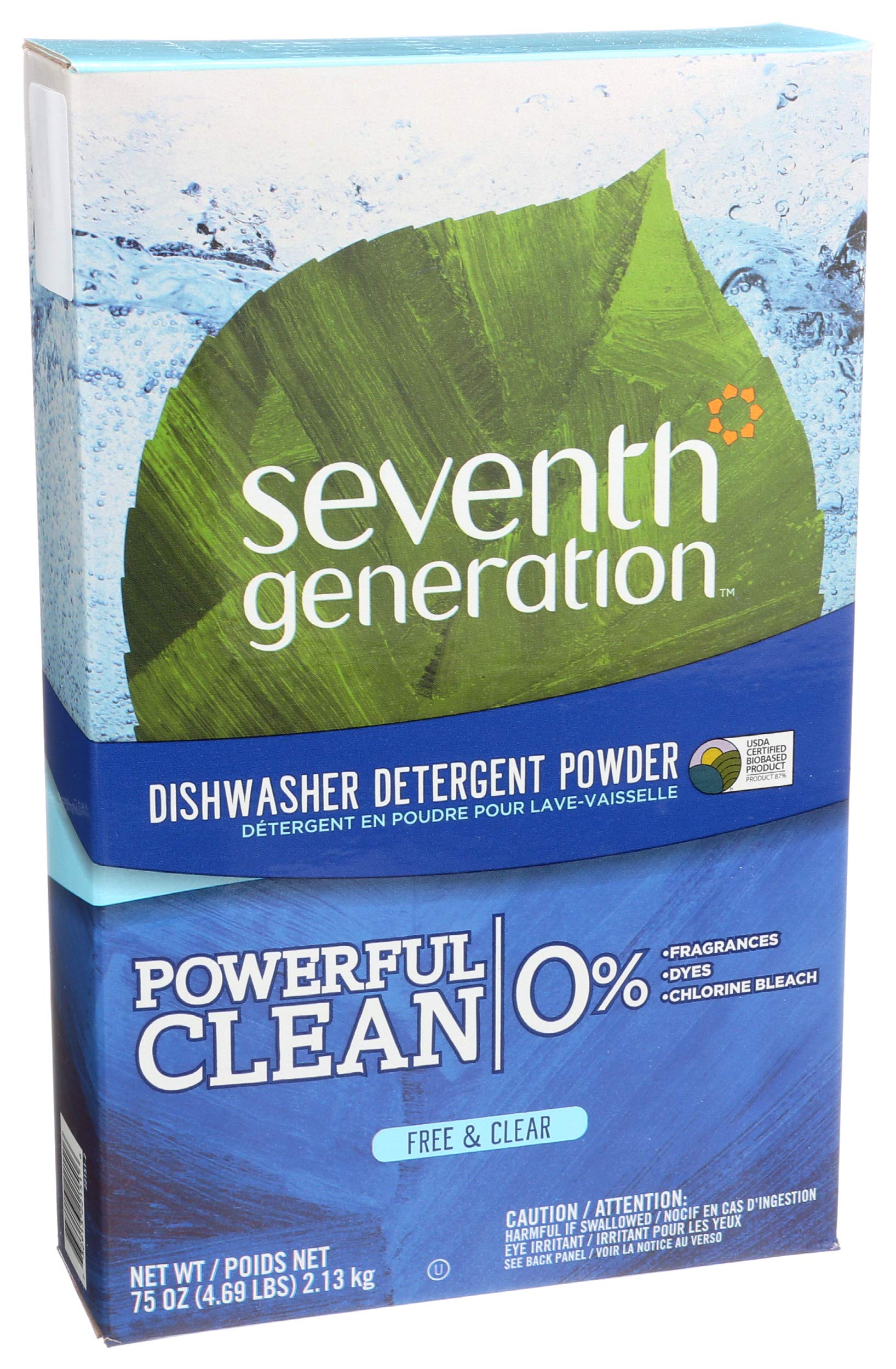 Seventh Generation Free And Clear Dishwasher Detergent Powder 75 Oz