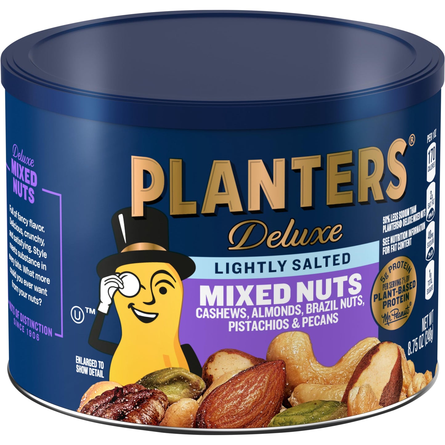 PLANTERS Lightly Salted Mixed Nuts  8.75 oz canister