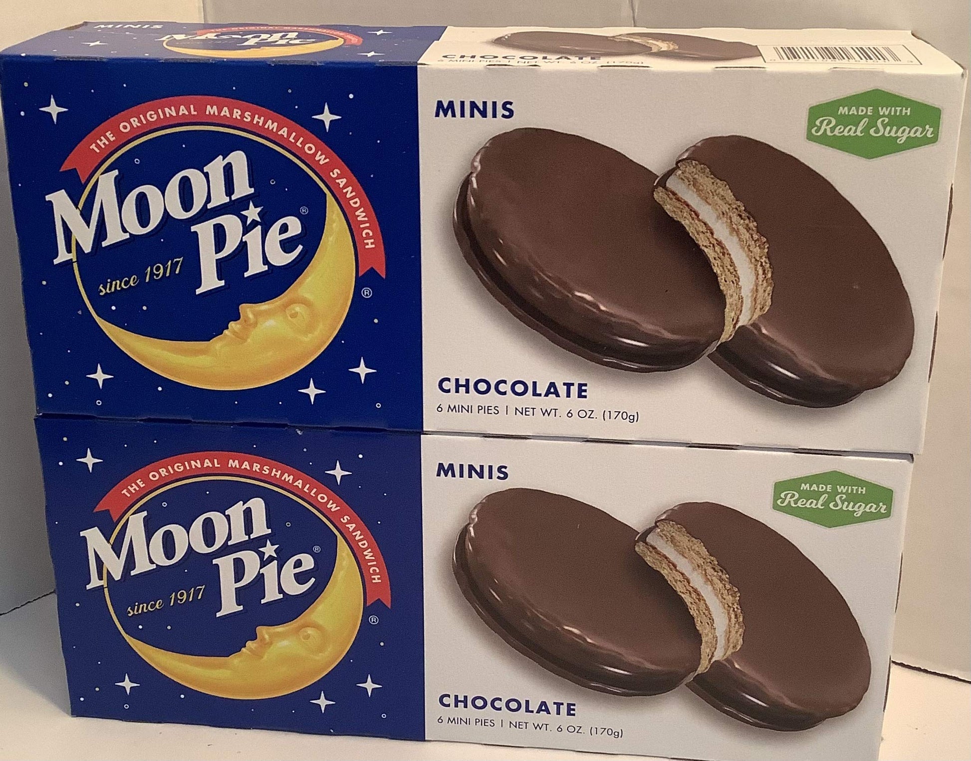 Moon Pie Minis Chocolate Marshmallow Sandwich, 110 Calories, 12 Count (Pack of 1)