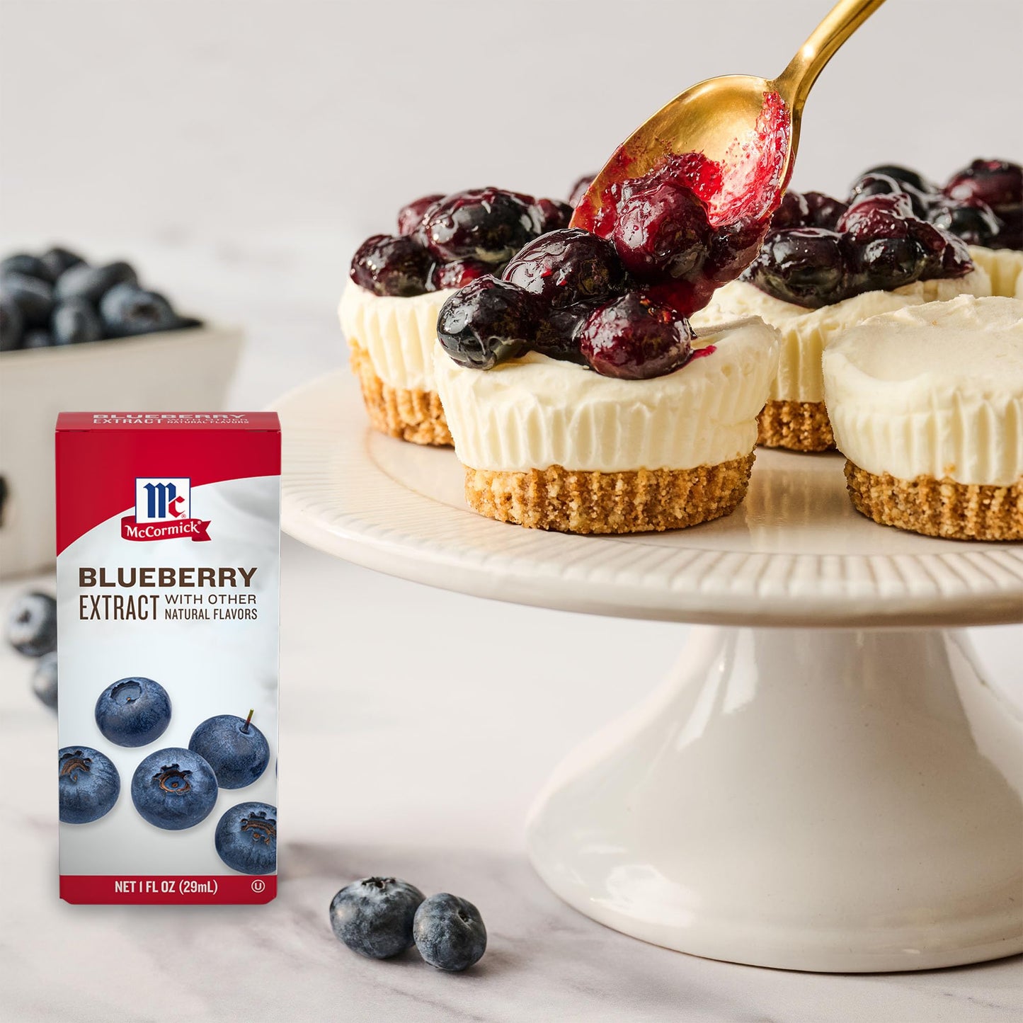 Mccormick Blueberry Extract With Other Natural Flavors, Distinctive, Sweet Blueberry Flavor And Aroma For Baking Cookies, Cake,