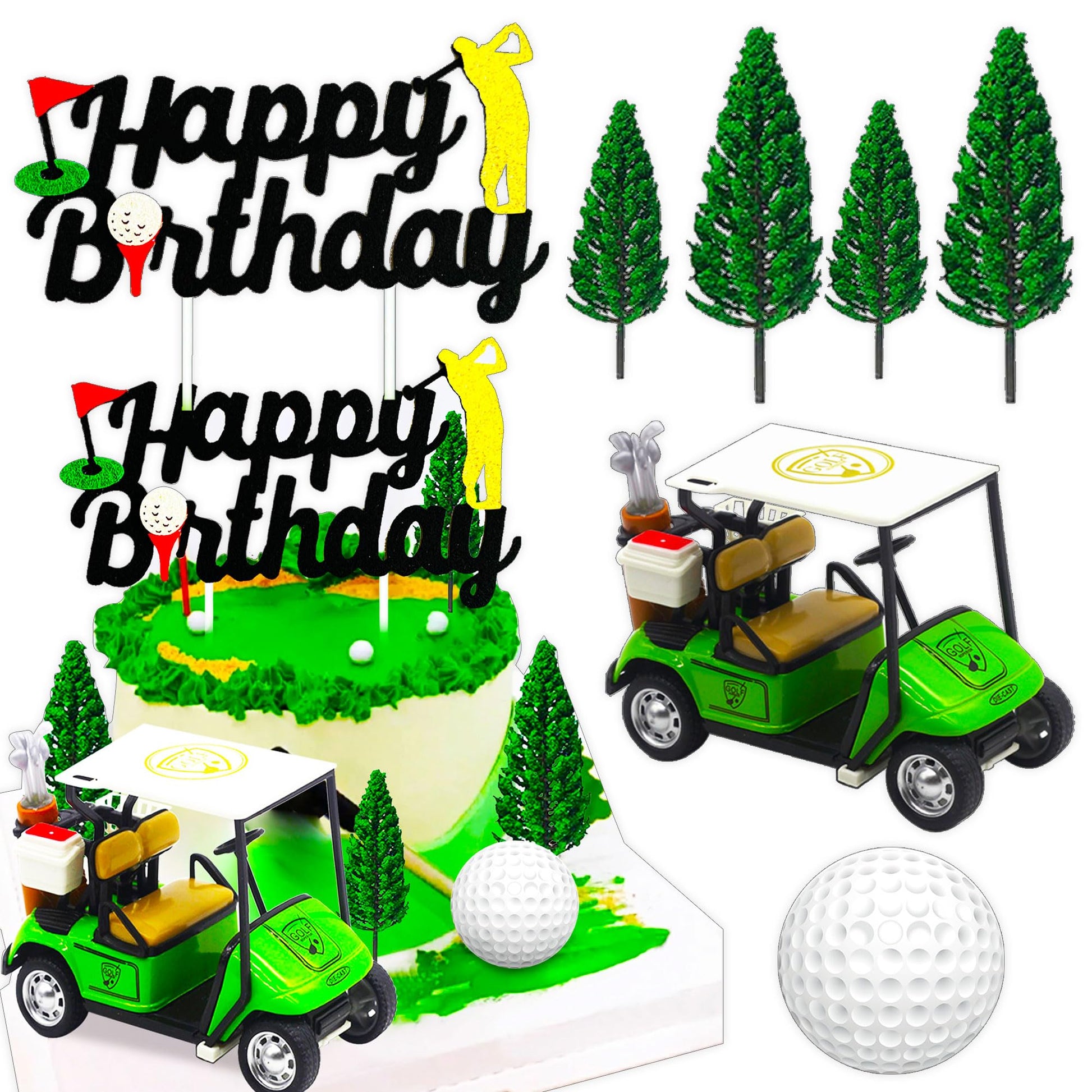 Roaring Good Time Golf Cake Decoration Heading For The Green Cake Topper Golf Themed Cake Decorations Golf Party Supplies Golf P