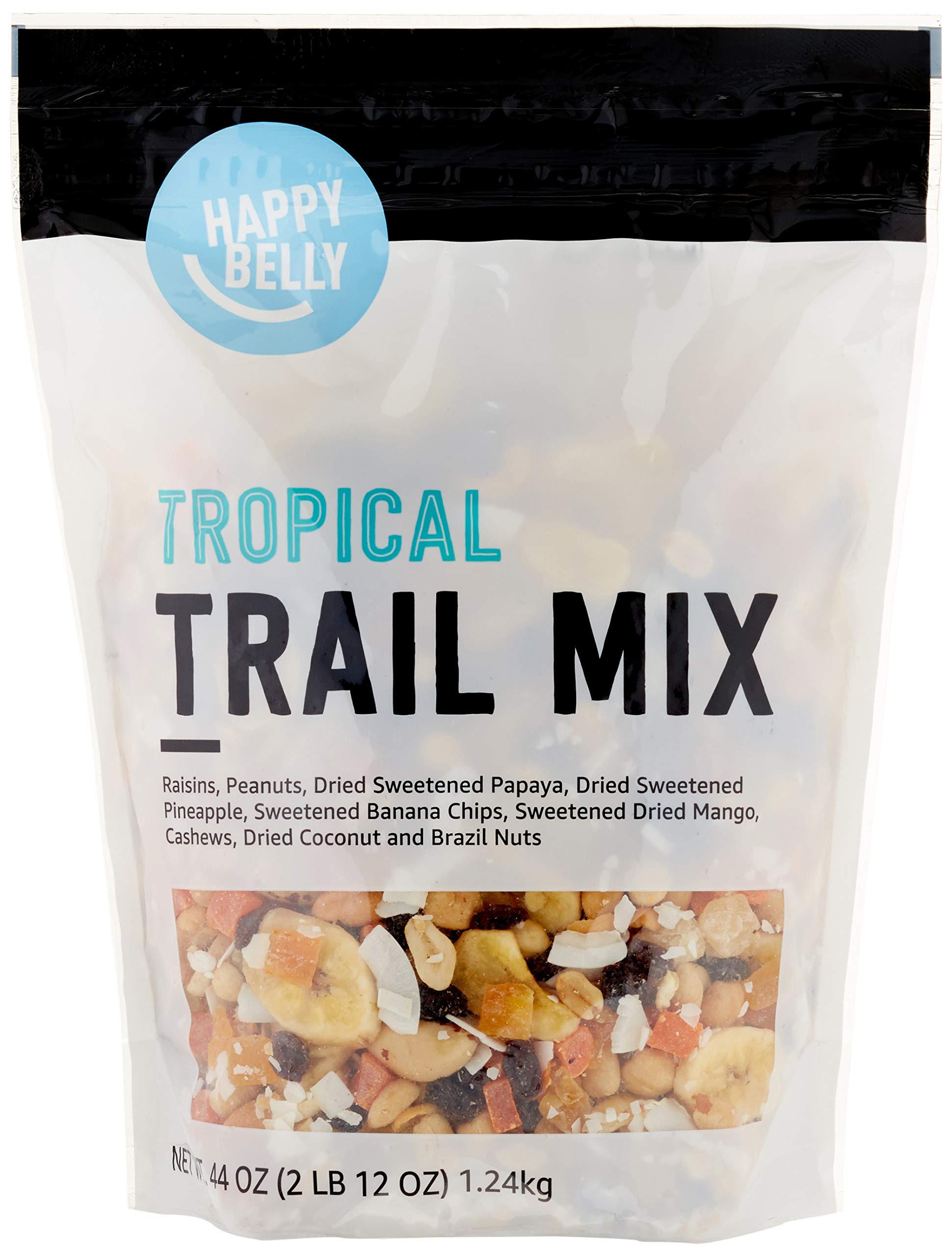 Happy Belly Trail Mix, Tropical Flavor, 44 Ounce (Pack of 1)
