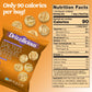 Drizzilicious Mini Rice Cakes Salted Caramel, Vegan & Gluten Free, Healthy Snack, 0.74 oz (Pack of 10), Only 90 Calories per Bag