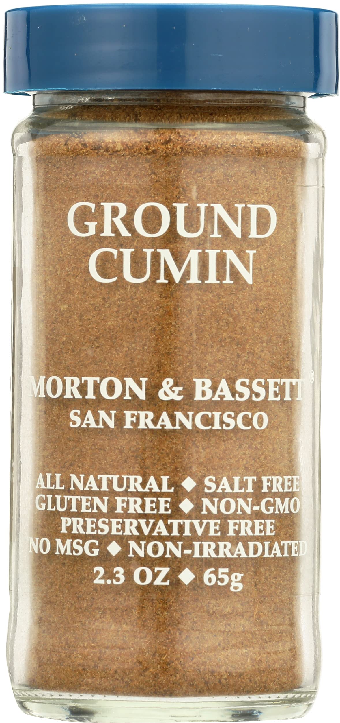 Morton & Bassett Ground Cumin Spice - 2.3 Ounce Jar, Flavorful Seasoning, Perfect for Cooking
