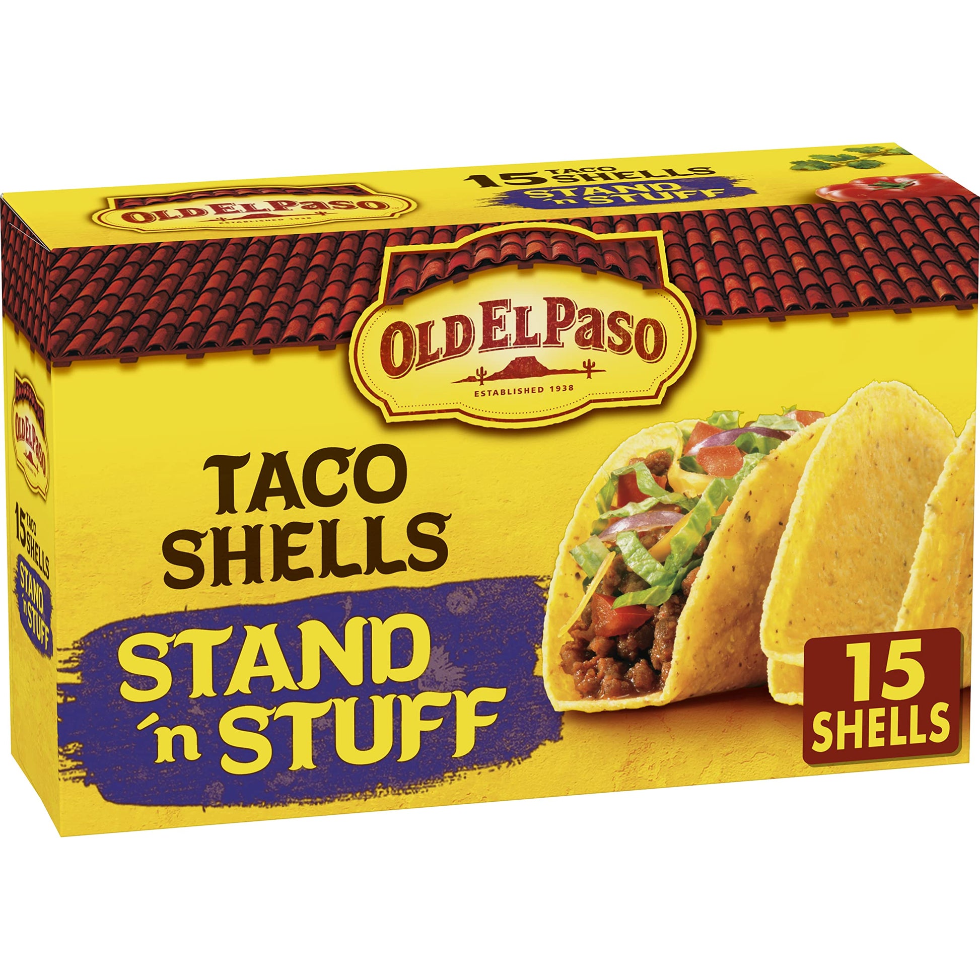 Old El Paso Stand 'N Stuff Shells, 15 ct, 7.1 oz (Pack of 6)