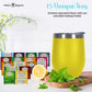 Modern Elegance Tea Gift Set for Mothers Day - Assorted Teas, Elegant Mug & Honey - Yellow