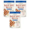 Everton Toffee Butter Toffee Pretzels, Roasted Cashew Flavor (4 oz. bag, 3-pack), Gourmet Artisan Toffee Covered Pretzels, Sweet