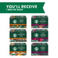 Starbucks K-Cup Coffee Pods Variety Pack, Medium & Dark Roast, 60 Pods Total, Compatible with Keurig malt-inspired, Black Variety