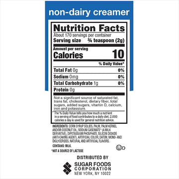NJoy Non Dairy Coffee Creamer, 12 Ounce (Pack of 6), Cream, Model 94150