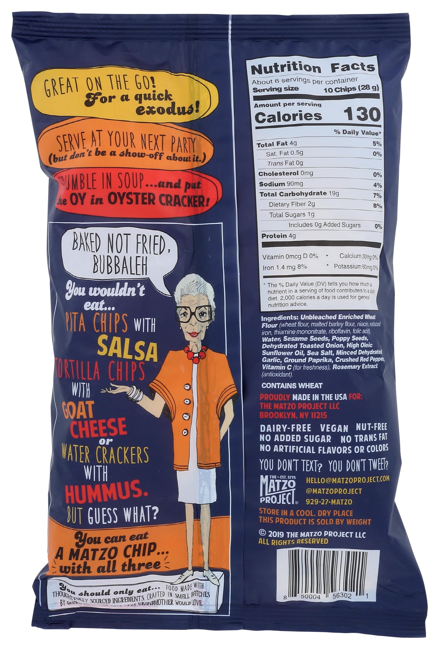 The Matzo Project Everything Matzo Chips, 6 Oz
