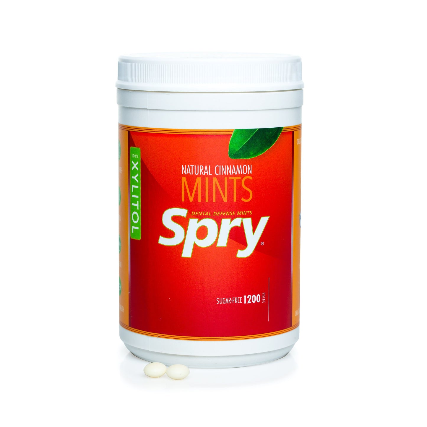 Spry Xylitol Cinnamon Mints Sugar Free Candy - 1200 Count Pack of 1