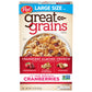 Great Grains Cranberry Almond Crunch Cereal, Cereal with Dried Cranberries and Almonds, Non-GMO Project Verified, 14 OZ Box
