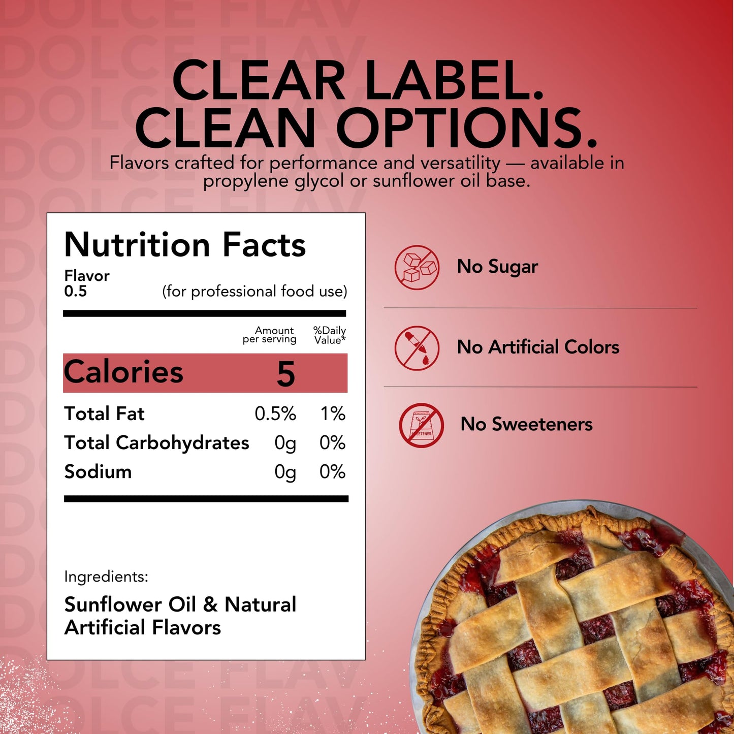 Dolce Flav Cherry Extract – Oil-Soluble, Sugar-Free Flavoring for Candy & Desserts, 2 Ounce, Pack of 2