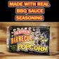 ASS KICKIN BBQ Microwave Popcorn - 3 Pack - 1 Ounce Each - Gourmet Snack for Movie Night