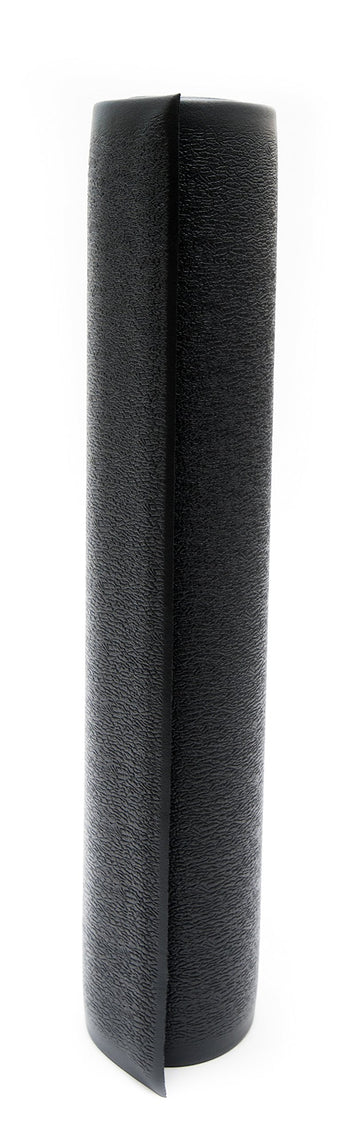 Bertech Anti-Fatigue Floor Mat, 3 Feet X 5 Feet X 3/8 Inch Thick, Textured Pattern Top, Bevelled On All Sides, Black, Made In Us