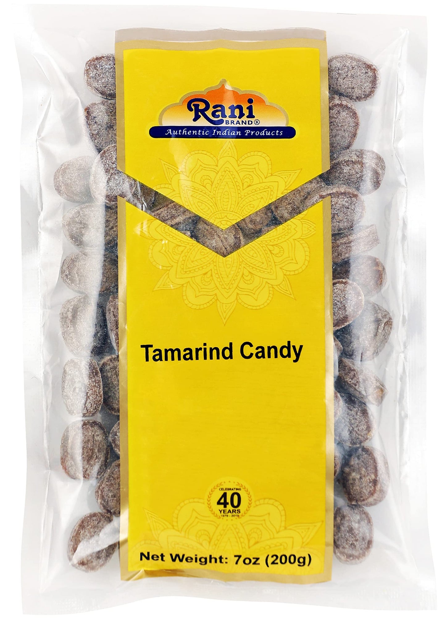 Rani Tamarind Candy - Vegan, Gluten-Friendly, NON-GMO, 7oz (200g) - Authentic Indian Treats