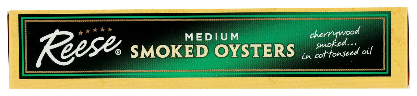 Reese Medium Smoked Oysters, 3.7-Ounces (Pack Of 10)
