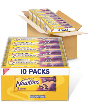 Newtons Soft & Fruit Chewy Fig Cookies, (Fig Bars), 40 Snack Packs (2 Cookies Per Pack, 4 Boxes)