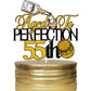 LINGBOOM Aged To Perfection Birthday Cake Toppers, 9.8 cm x 15 cm, Card Material, Model C-Age to Perfection, Color 55