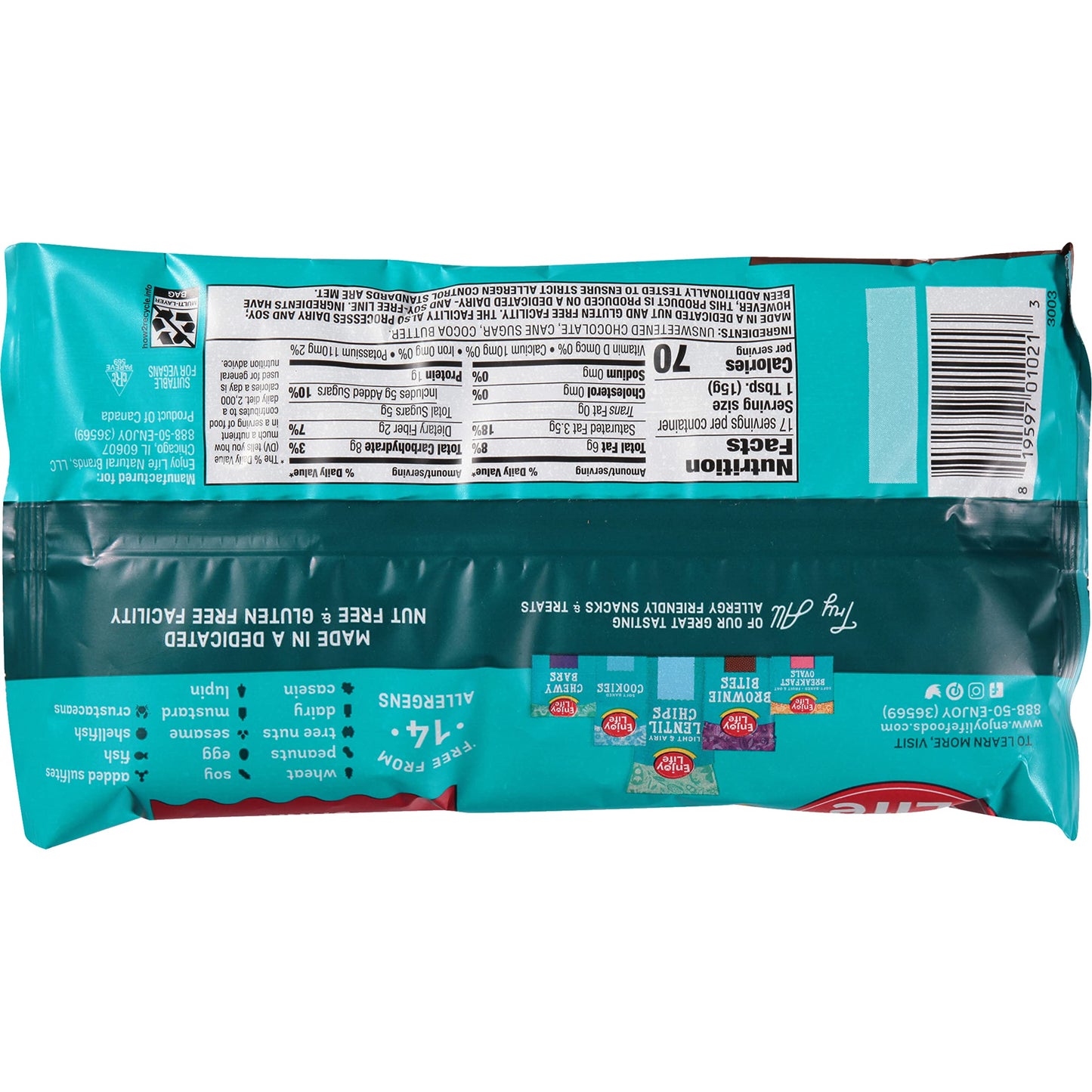 Enjoy Life Dark Chocolate Morsels  9 Ounce (Pack of 12)