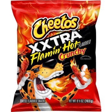 Cheetos Xxtra Flamin Hot Cheese Flavored Snacks, 8.5 Oz