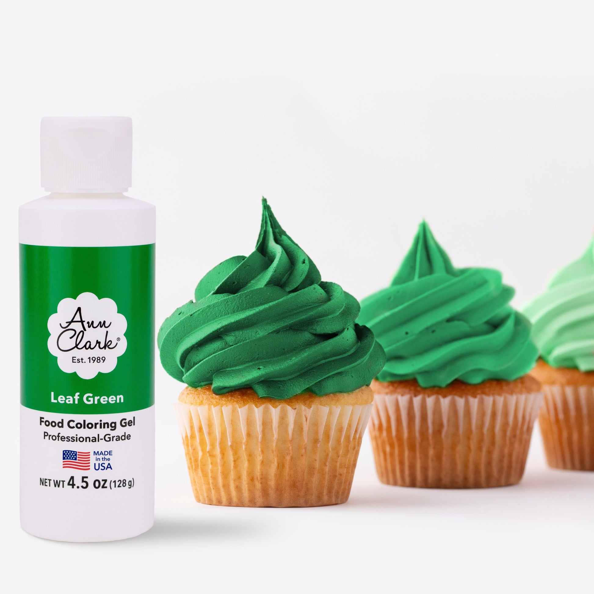 Ann Clark Leaf Green Food Coloring Gel Large 4.5 oz Professional Grade Made in USA