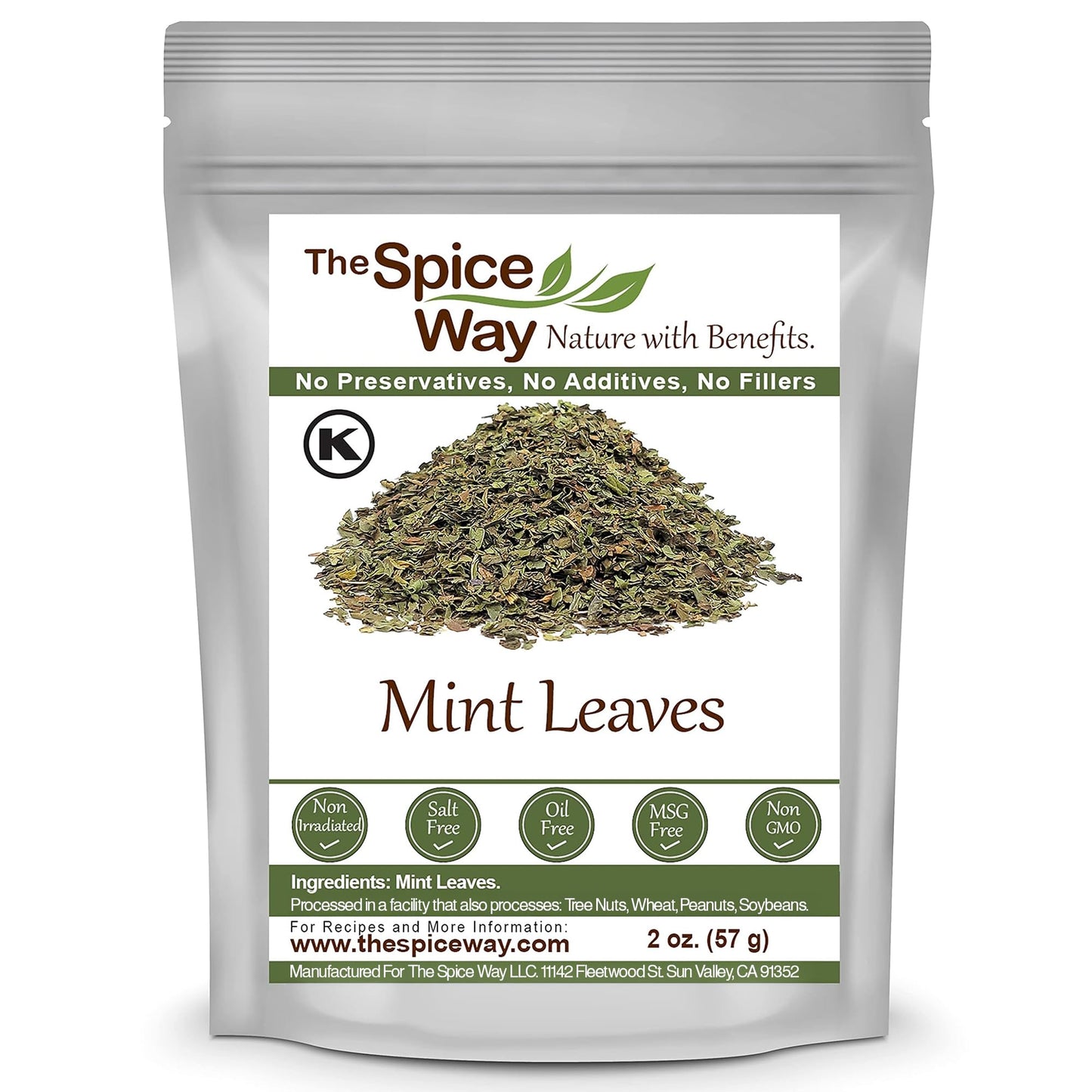 The Spice Way Mint Leaves - (2 oz) dried loose mint leaf