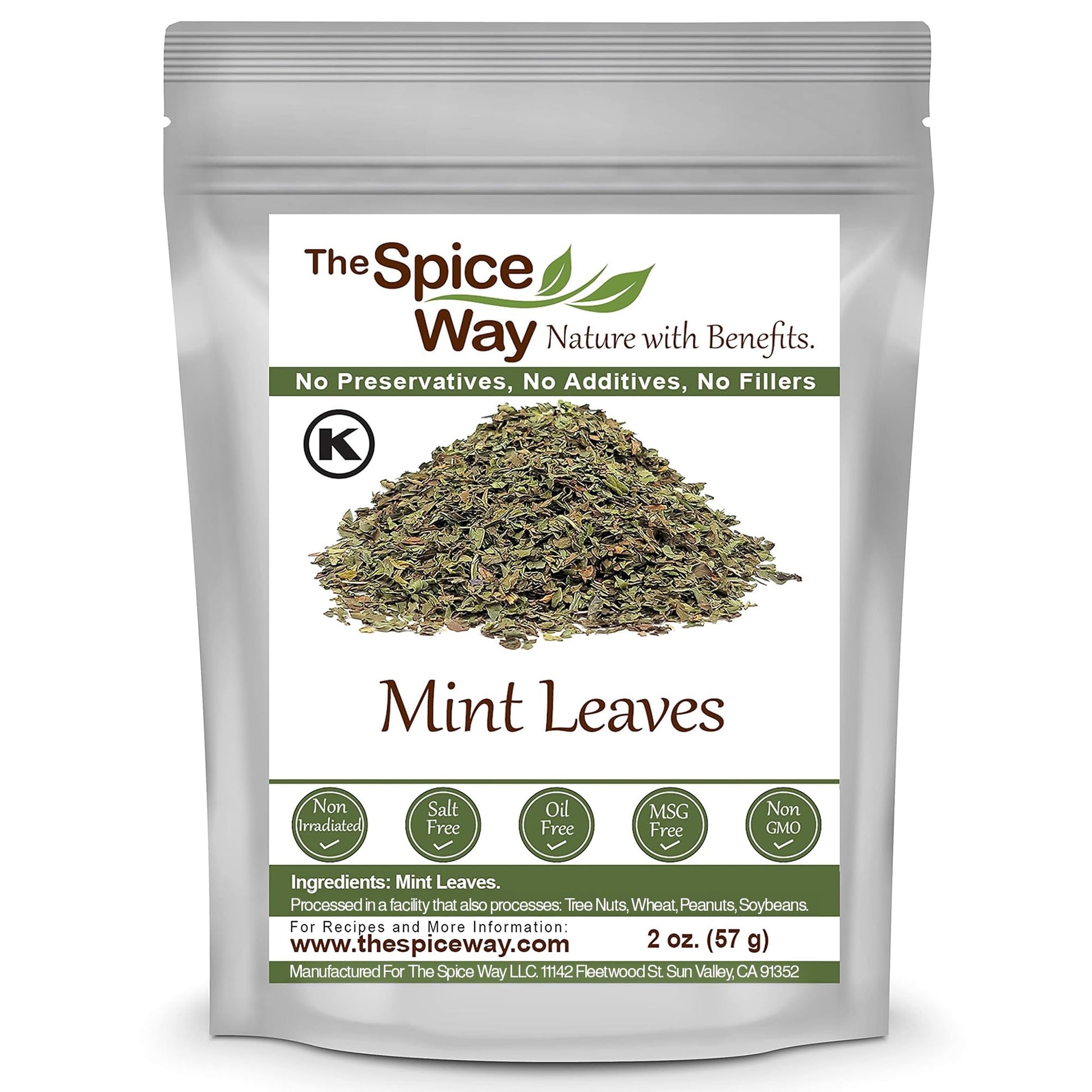 The Spice Way Mint Leaves - (2 oz) dried loose mint leaf