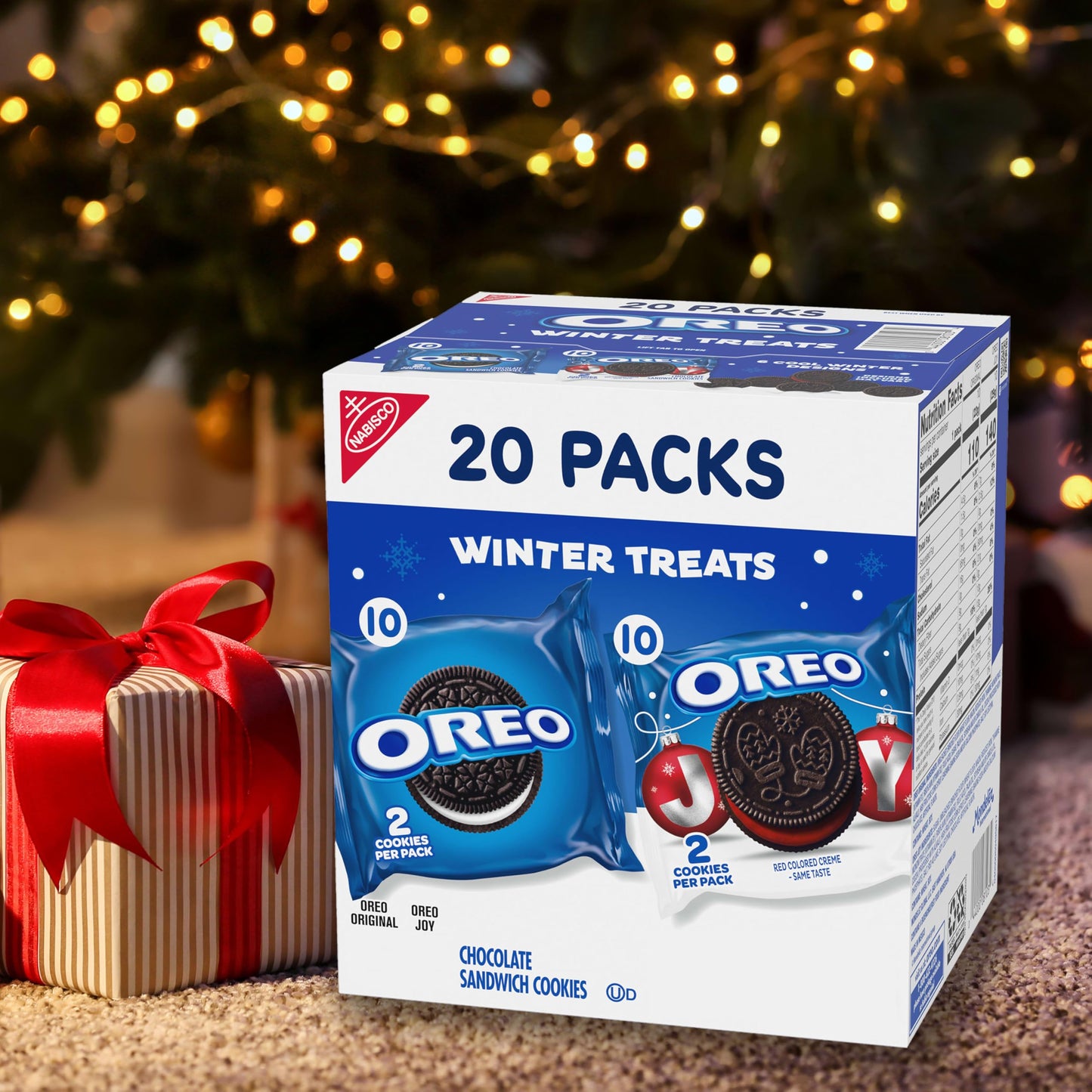 OREO Holiday Cookies Variety Pack, 20 Snack Packs