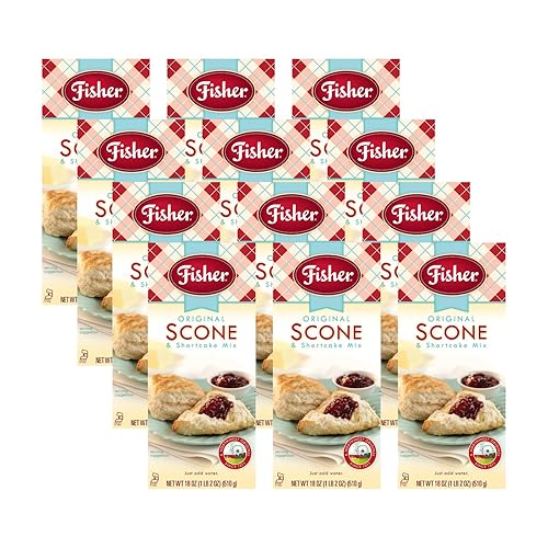 Fisher Original Fair Scone & Shortcake Mix, 18 Ounces (Pack Of 12)