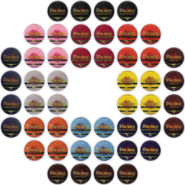InfuSio Coffee Pods Variety Pack - 48 Count  12 Crafted Medium & Dark Roast Blends and Artisan-Inspired Flavors Like spirit-inspired flavor Pecan & Butter Toffee  Revival Roaster Collection  Compatible with Keurig 2.0 malt-inspired