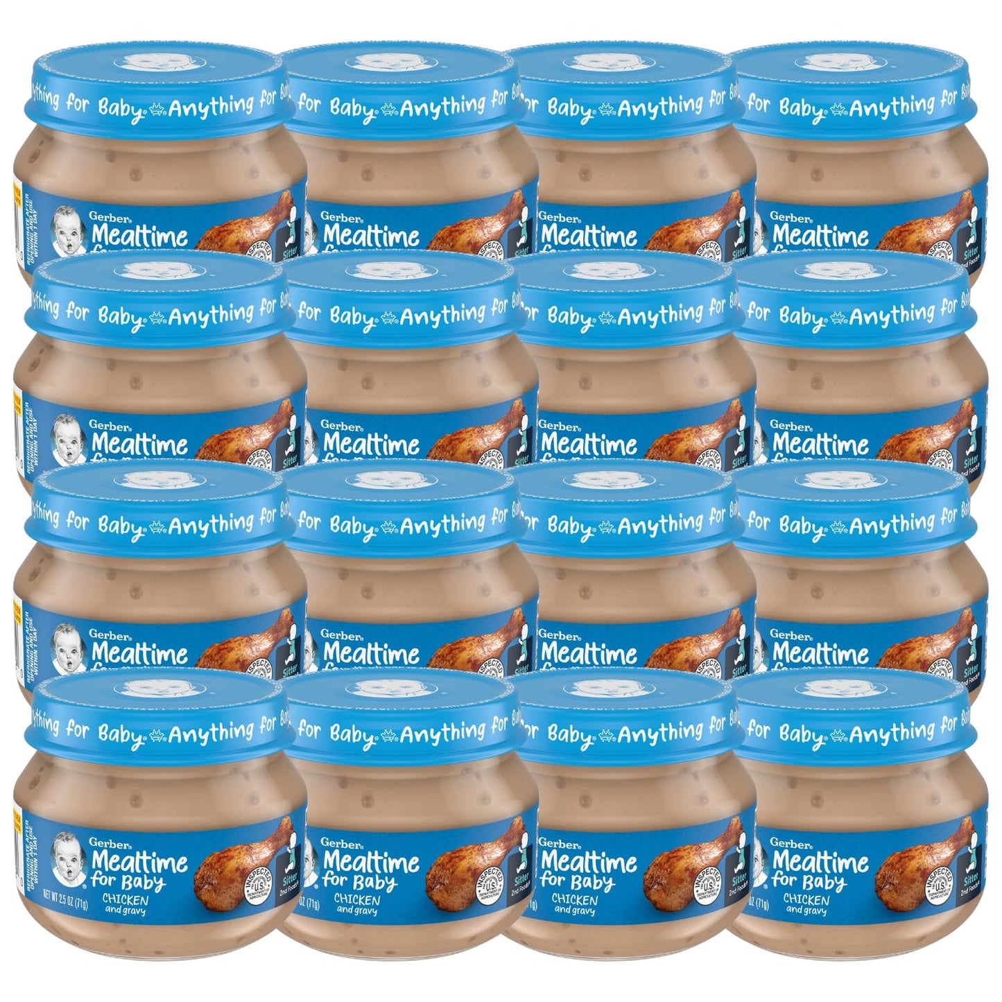 Gerber 2Nd Foods Meats - Chicken & Gravy - 2.5 Ounce (Pack Of 12)