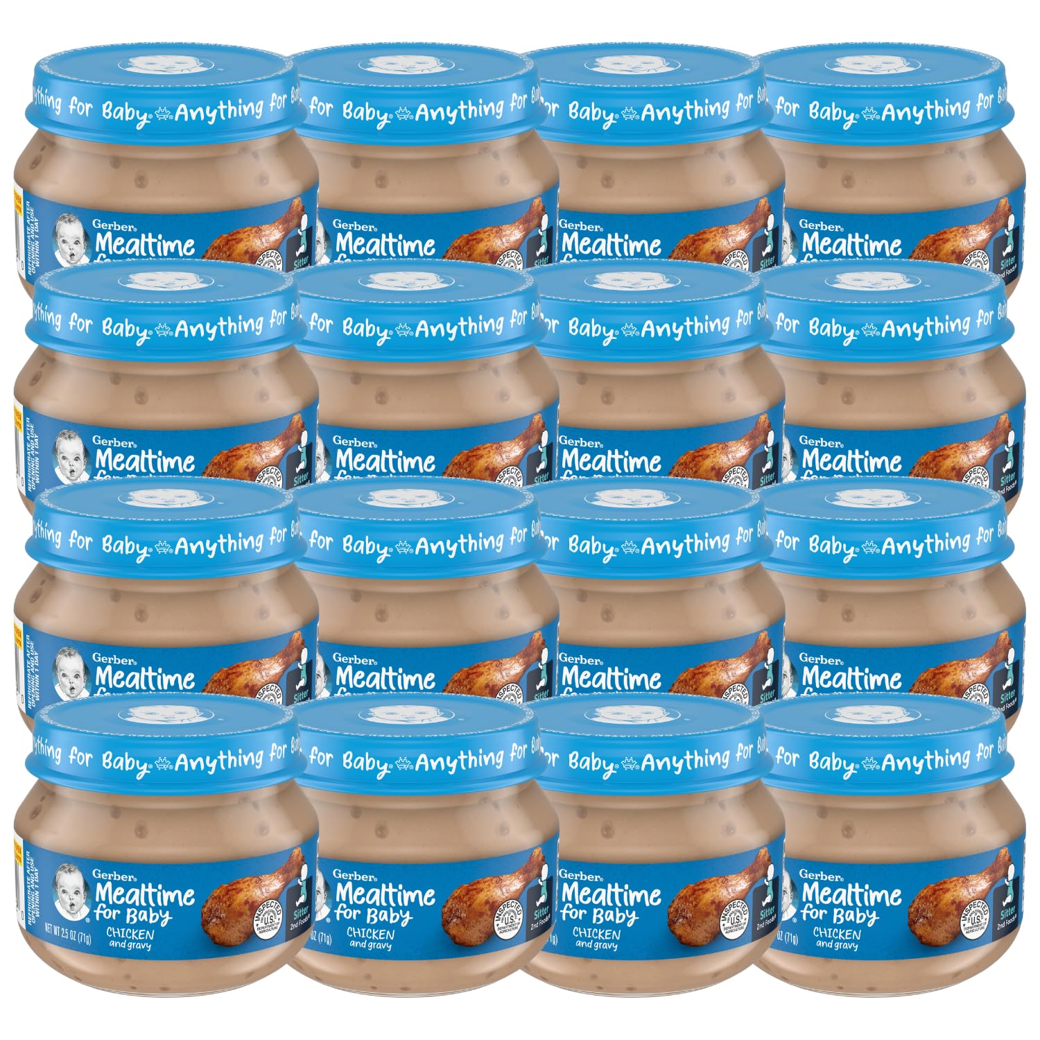 Gerber 2Nd Foods Meats - Chicken & Gravy - 2.5 Ounce (Pack Of 12)