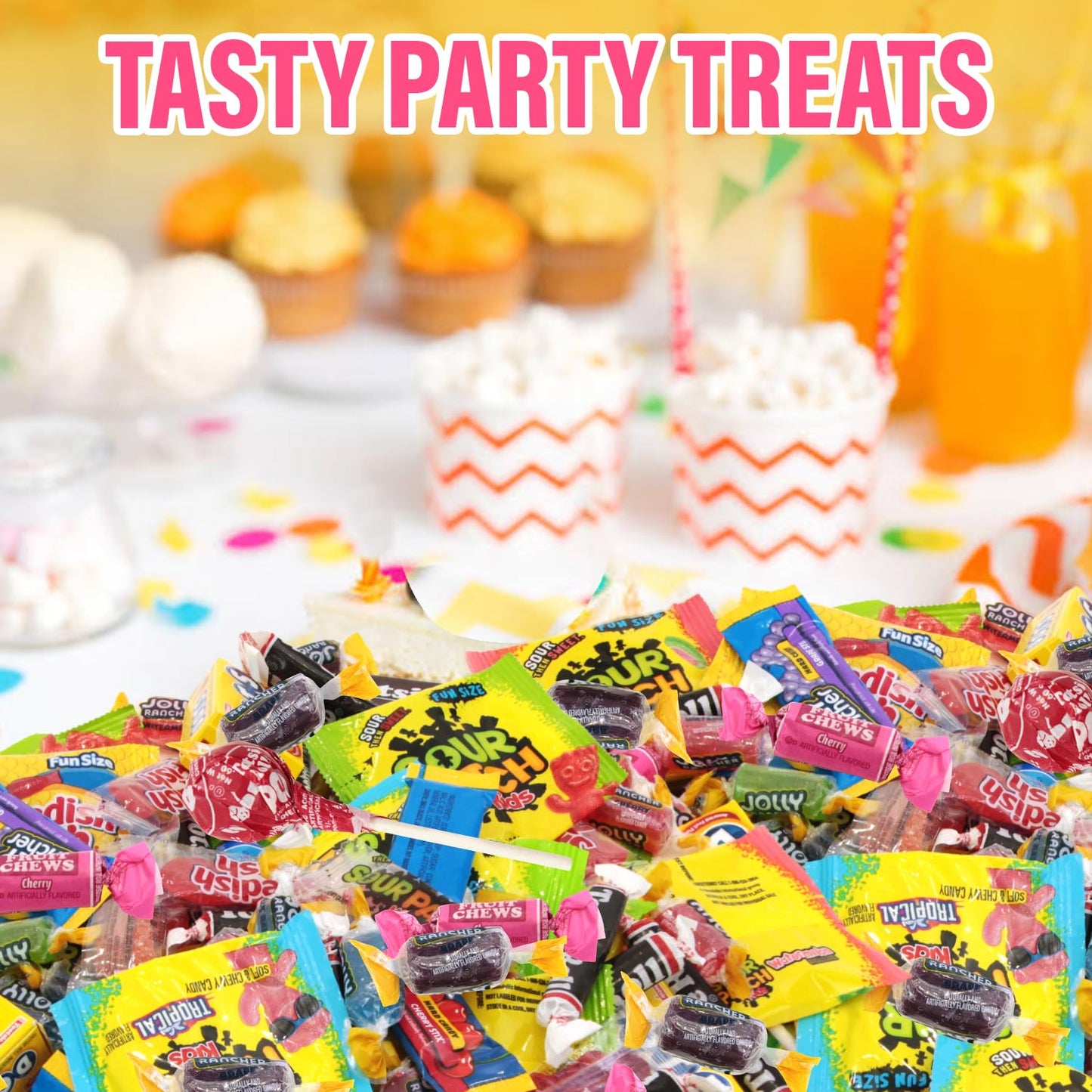 Bulk Candy Mix Variety Pack - 2Lb Pack Of Individually Wrapped Assorted Sweets For Party Favors, Candy Buffets, Goodie Bags, Gif