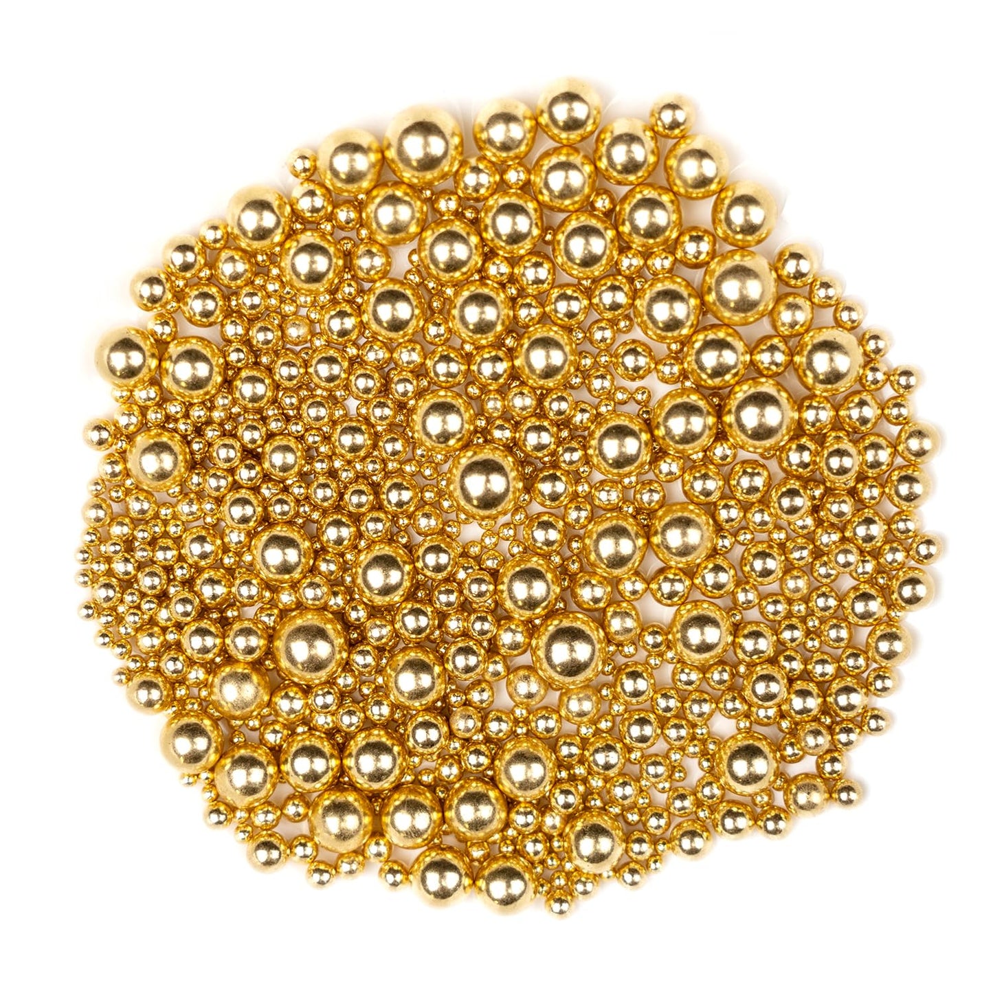 Dazzjoy Gold Pearl Sugar Sprinkles, Edible Candy Sprinkles, Cake Toppers And Cake Decorations, Mix Size, Cookie Decorating, Ice