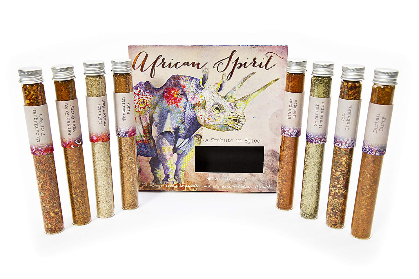 Eat.art African Spirit Traditional African Herbs & Spice Blends 8-Pack Gift Set, 7.87 Ounce