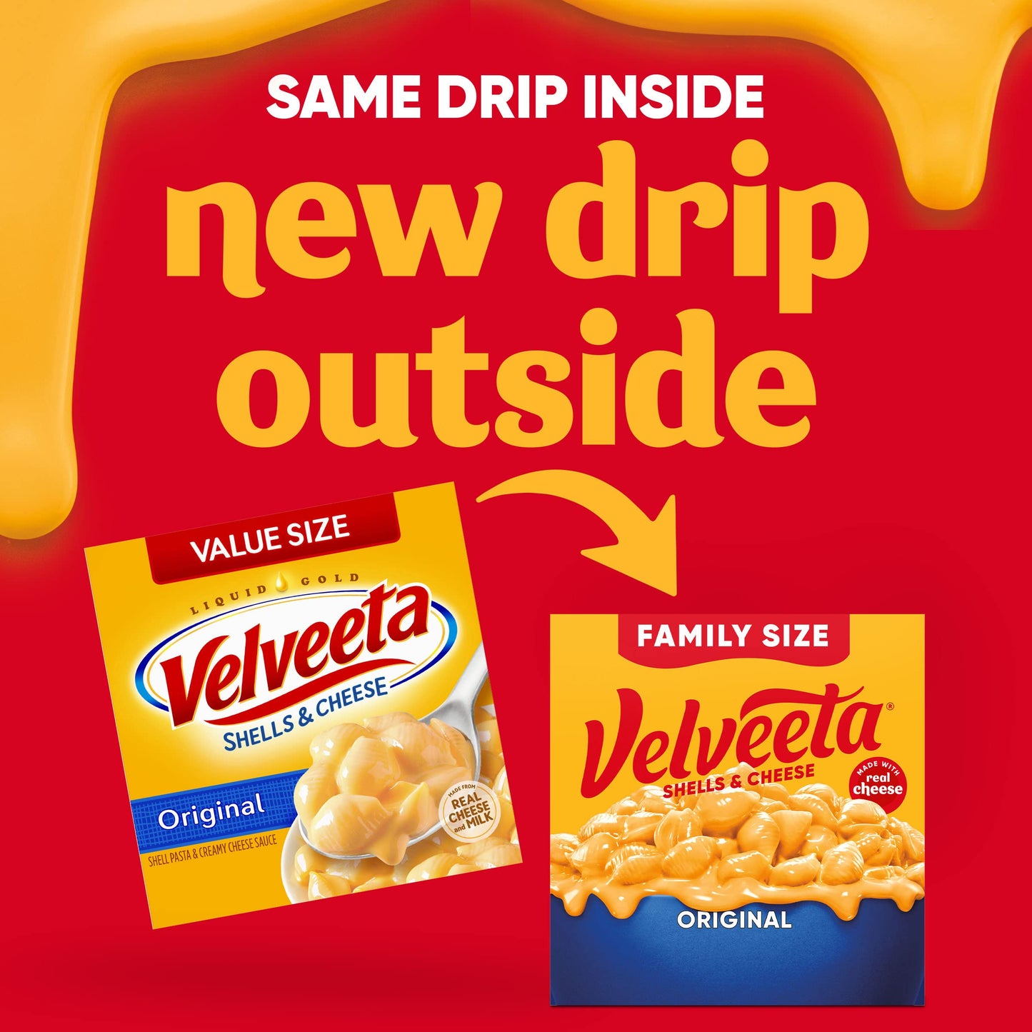 Velveeta Shells & Cheese Original Shell Pasta & Cheese Sauce Value Size Meal (24 oz Box)