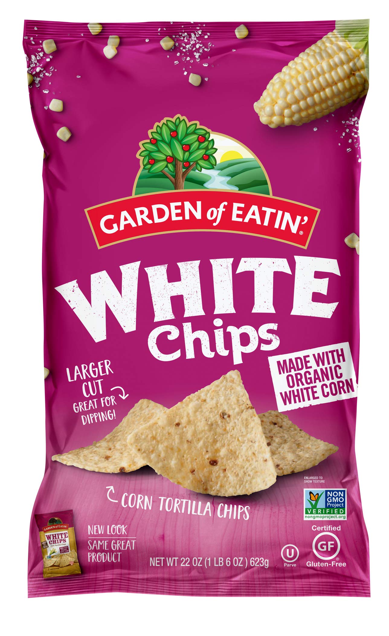 Garden of Eatin' Corn Tortilla Chips, White Chips, 22 Oz (Pack of 10) (Packaging May Vary)