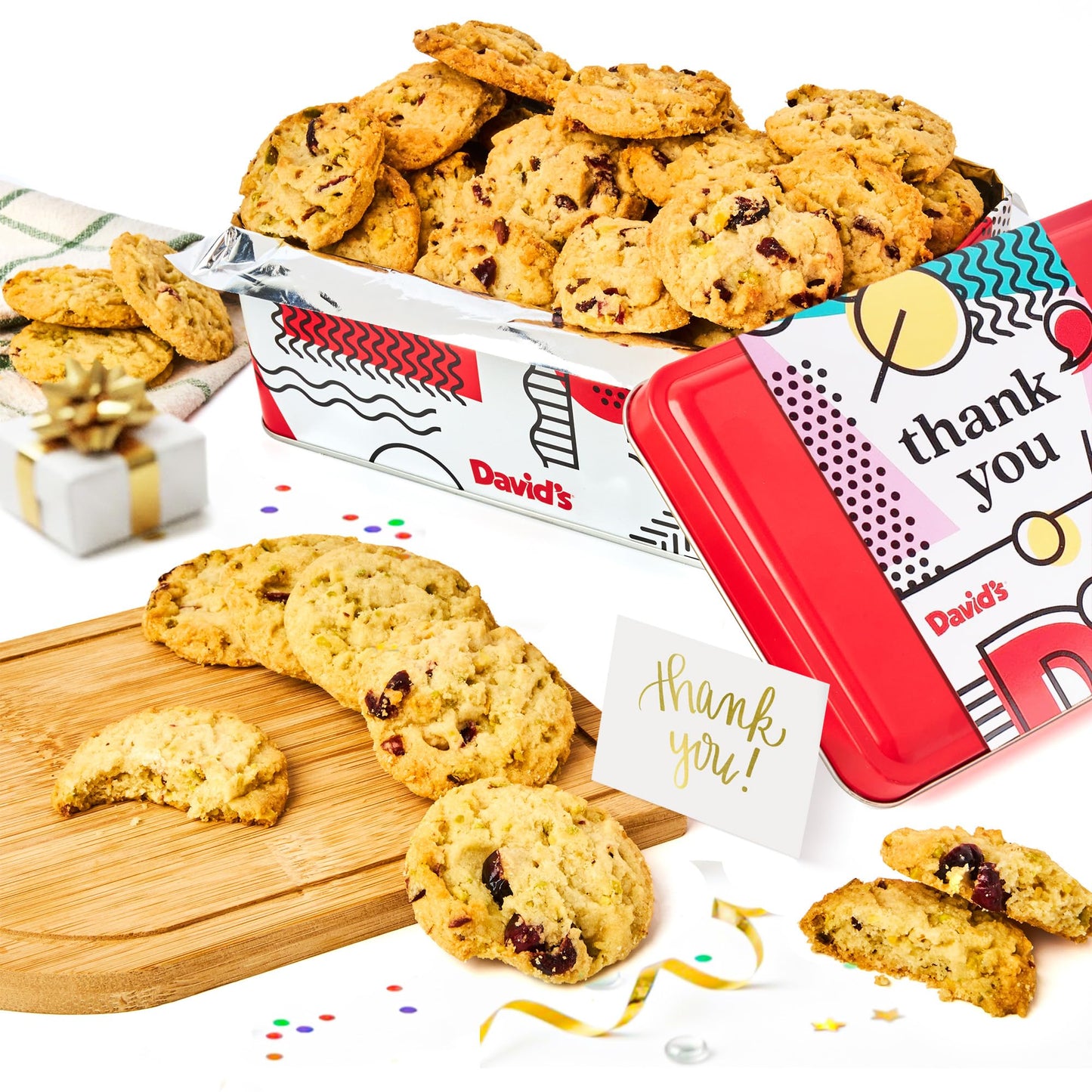 Davids Cookies Ideal Thank You Gift for Everyone - Gourmet Bakery Dessert Gift for Appreciation and Everyday Occasions - Cranber