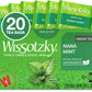 Wissotzky Nana Mint Green Tea, 20 Tea Bags | Antioxidant Rich | Moroccan Mint Tea Bags | Revitalizing Nana Tea