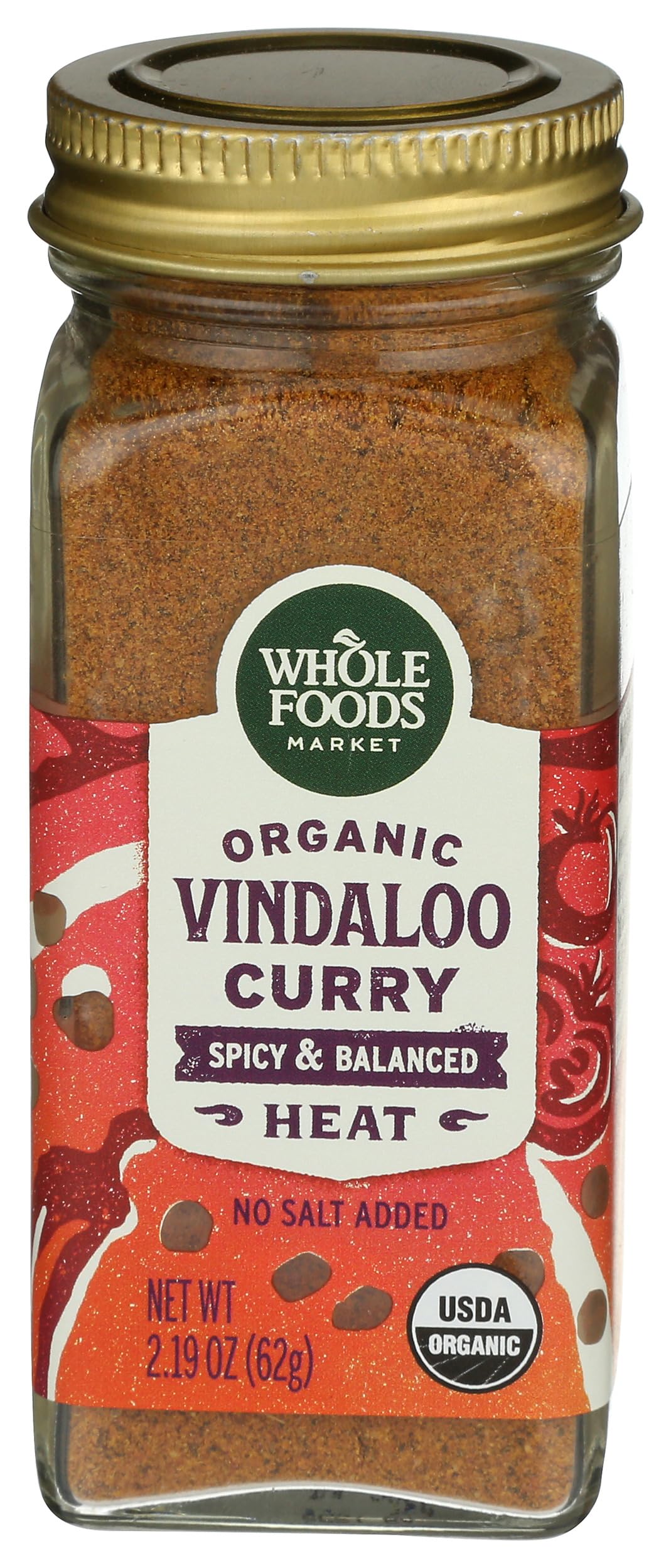 Whole Foods Market, Organic Vindaloo Curry Seasoning, 2.19 oz