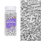 Cobakey Bright Silver Sprinkles For Cake Decorations 3.52 Ounce Silver Pearl Sugar Sprinkles For Cupcake Toppers Wedding Party V