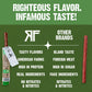 Righteous Felon Meat Sticks | 100% Turkey Sticks | Gluten Free & Keto Meat Sticks | Low Sugar & High Protein Turkey Sticks| Heal