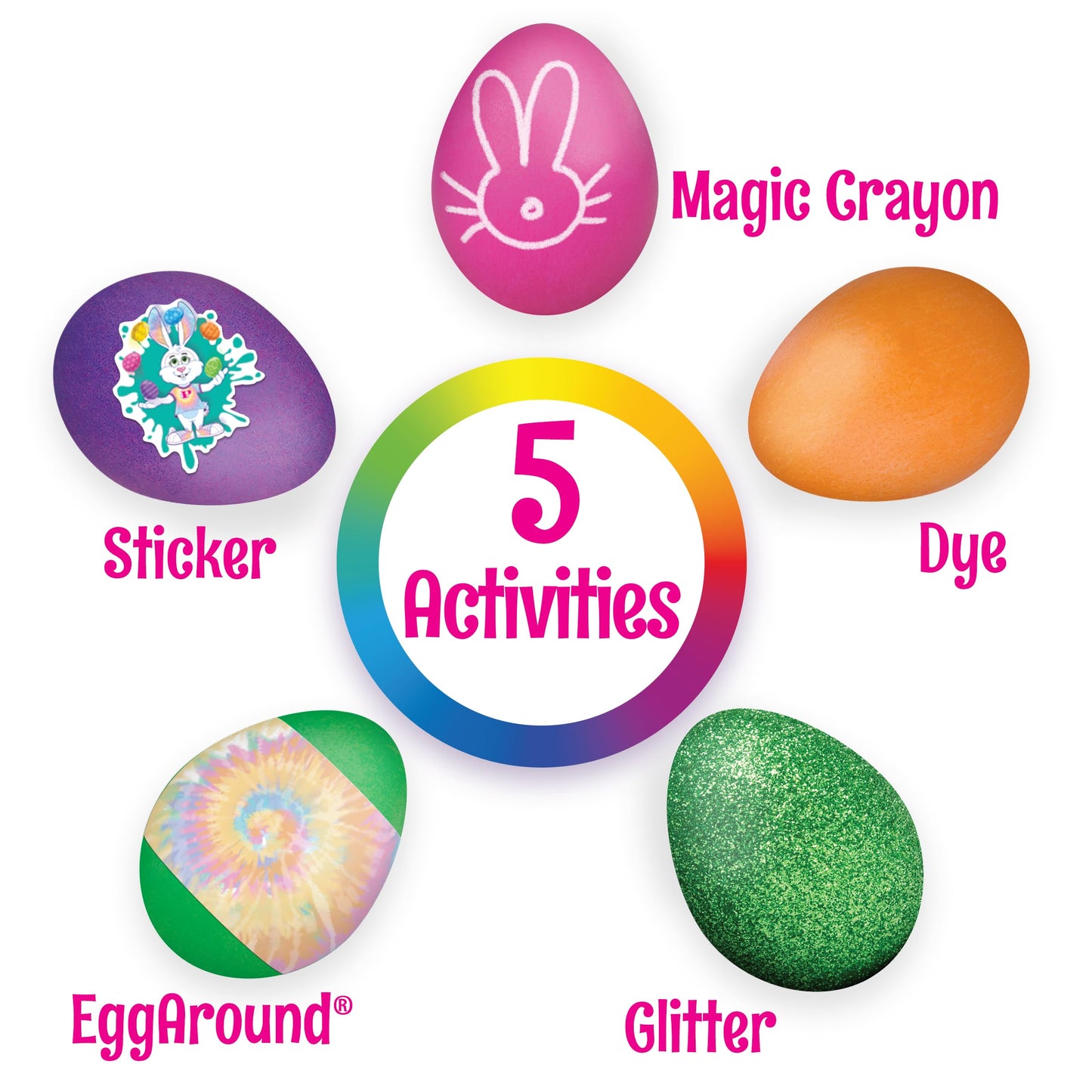 PAAS Easter Egg Decorating Bundle - 3 Piece Set with Deluxe & Neon Kits, Food Safe Dye for Family Activities