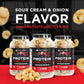 Ol Uncle Porkers Protein Pork Rinds, Sour Cream, Keto-Friendly, 8oz