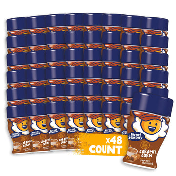 Kernel Seasons Popcorn Seasoning Mini Jar, Caramel Corn, 0.9 Oz (Pack of 48)