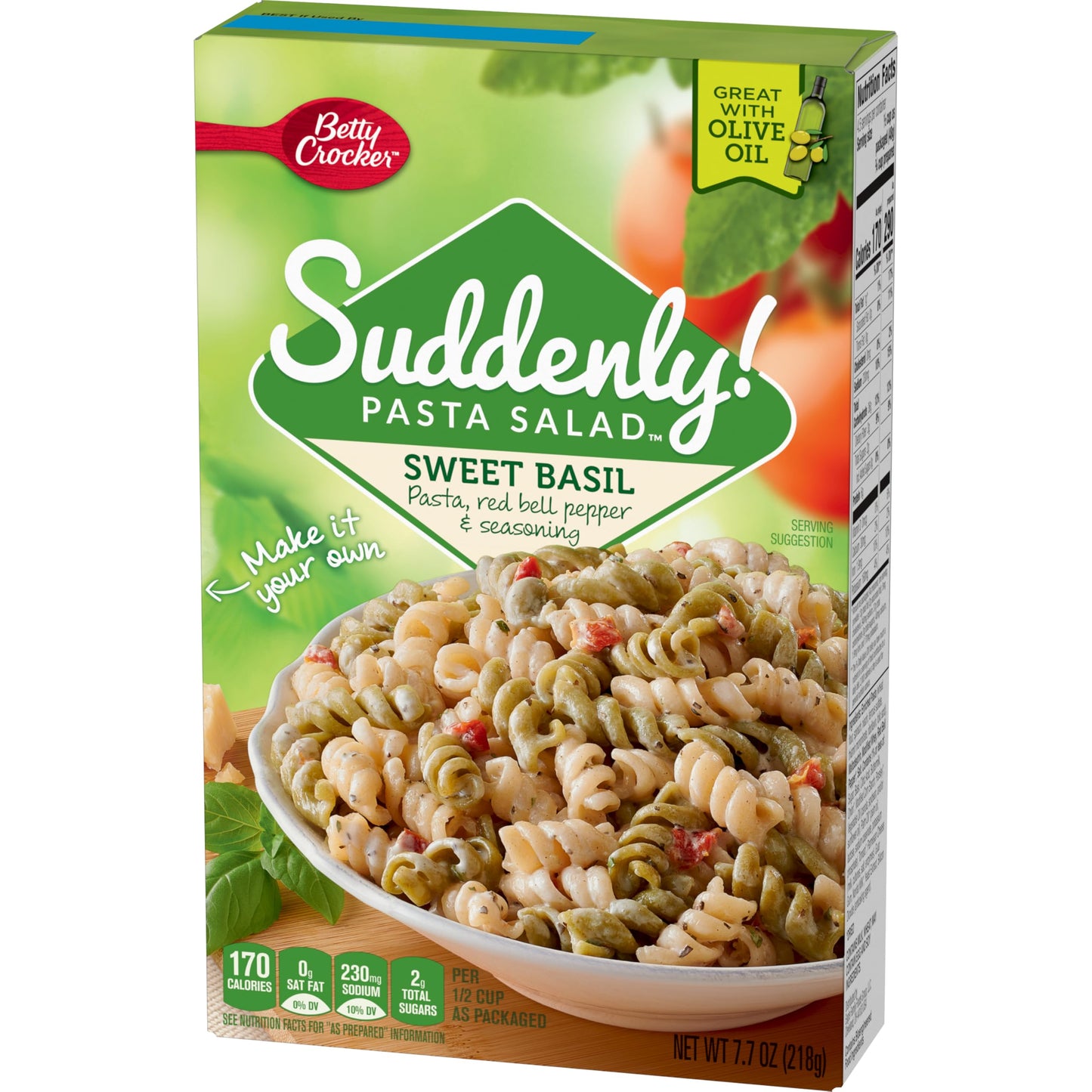 Suddenly Salad Sweet Basil Pasta Salad - 7.7 Oz 12 Pack