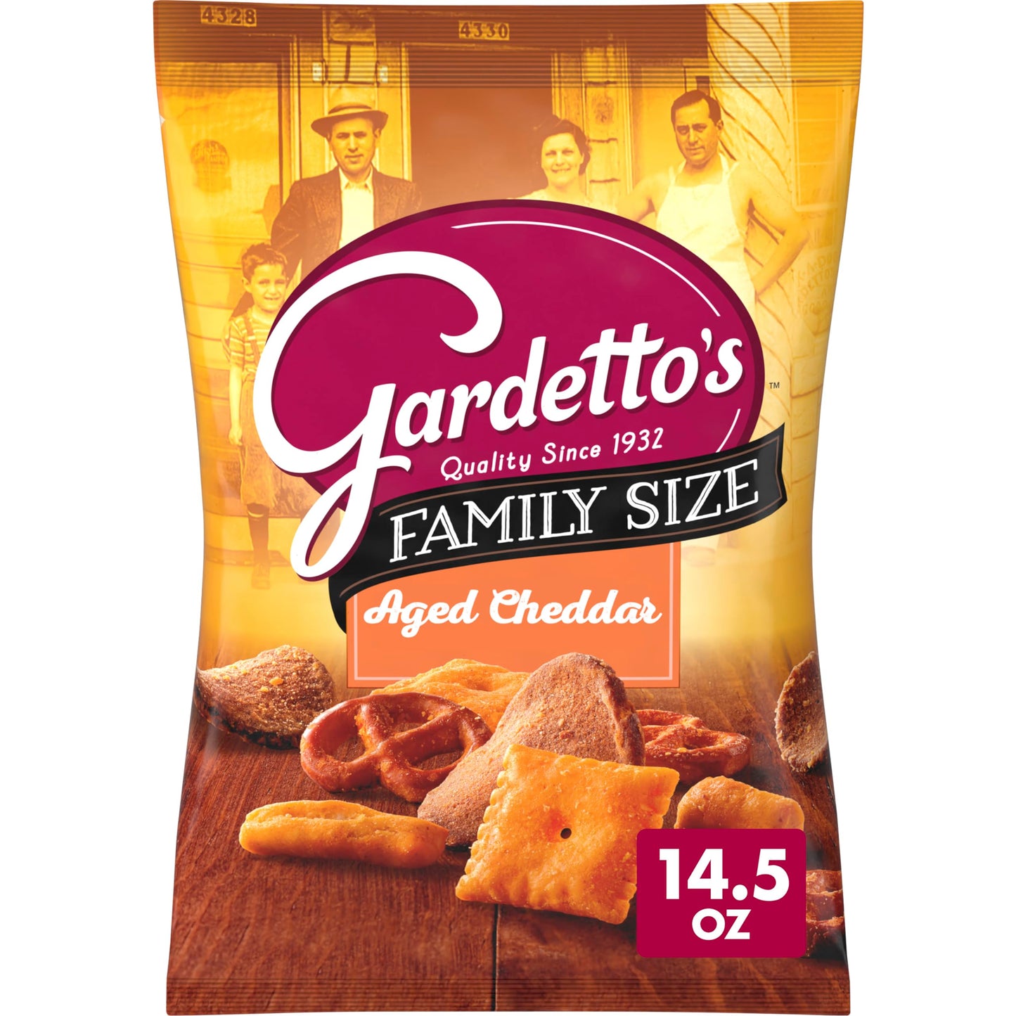 Gardetto'S Aged Cheddar Snack Mix Family Size, 14.5 Oz
