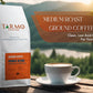 TARMO COFFEE Power Blend Low Acid Ground Coffee, Medium Roast, 12 Oz Bag, Premium Arabica & Robusta Blend